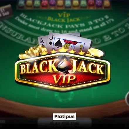 Blackjack VIP logo – Table Games by Platipus at Instant Casino