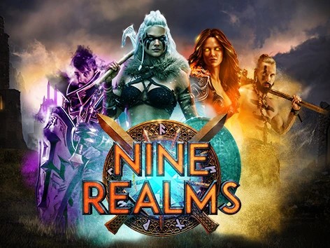 Nine Realms logo by Red Tiger Gaming Instant Casino