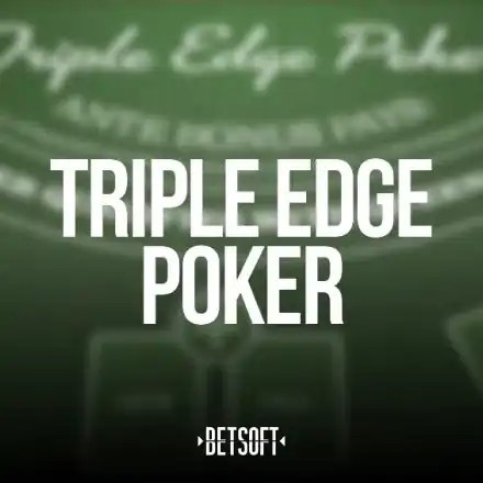 Official Table Games logo: Triple Edge Poker by Betsoft Gaming at Instant Casino